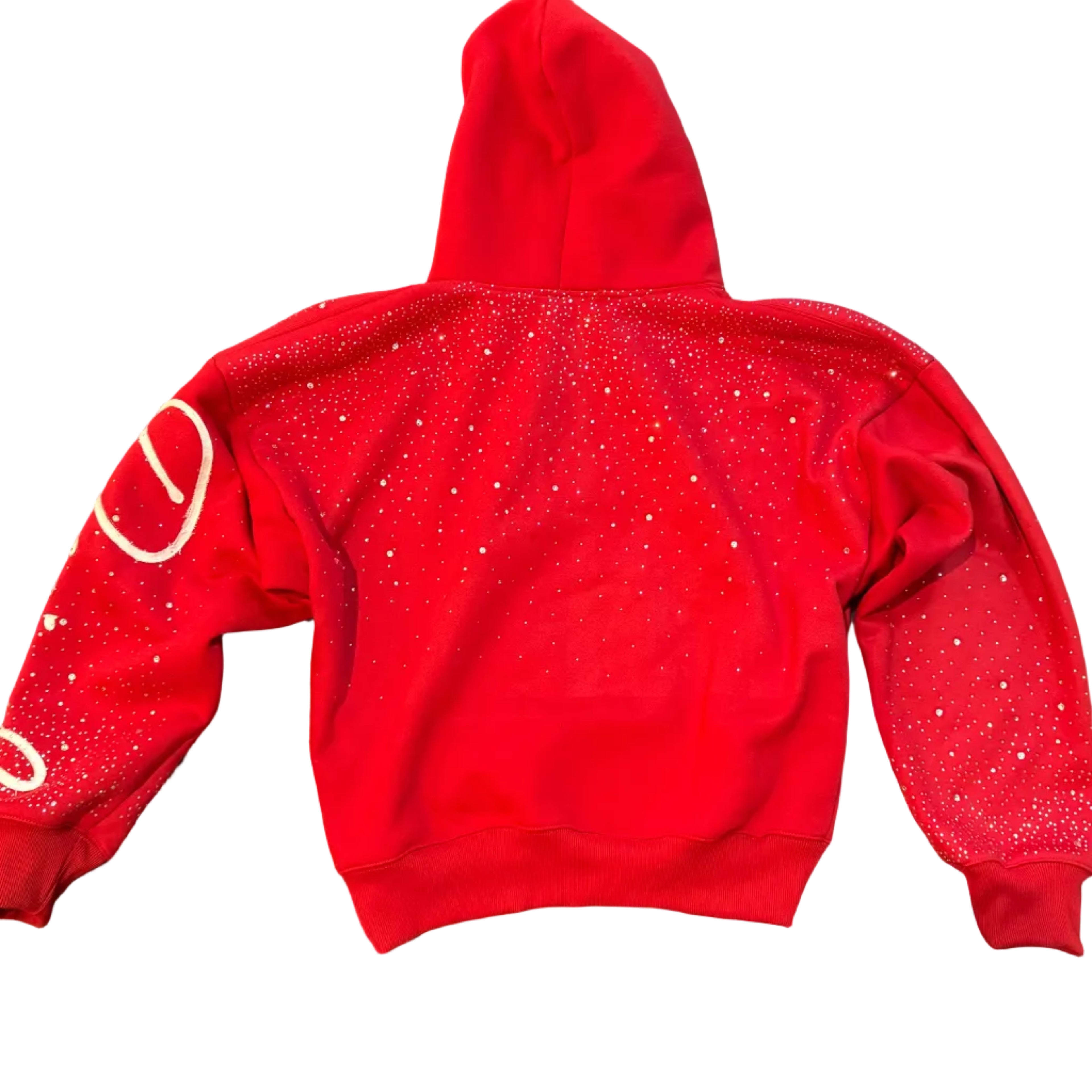 Rhinestone Red Hoodie